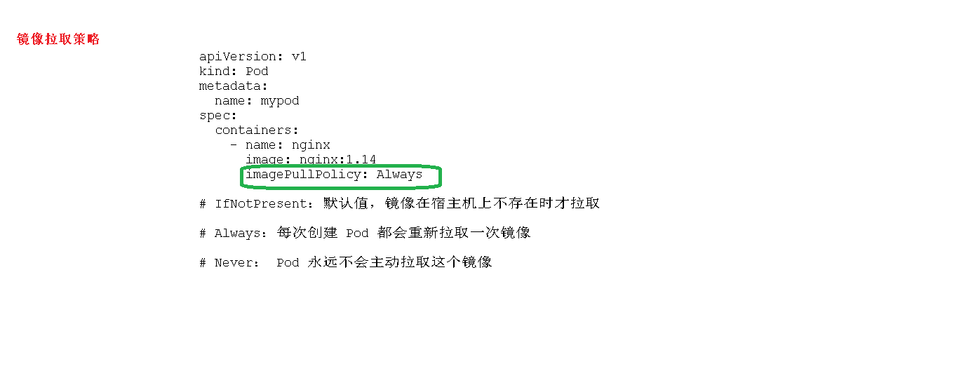 Pod 镜像拉取策略